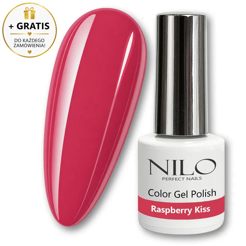 Lakier Hybrydowy Różowy Raspberry Kiss no. 300 NILO Perfect Nails 10ml